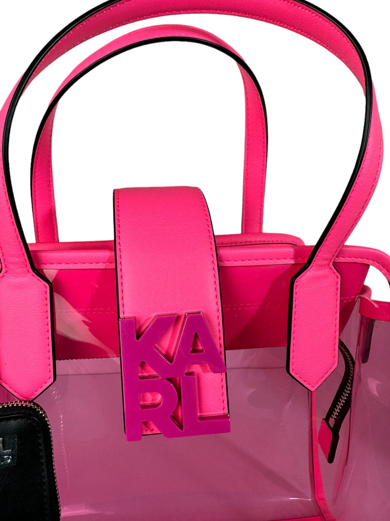 Karl Lagerfeld borsa in pvc rosa