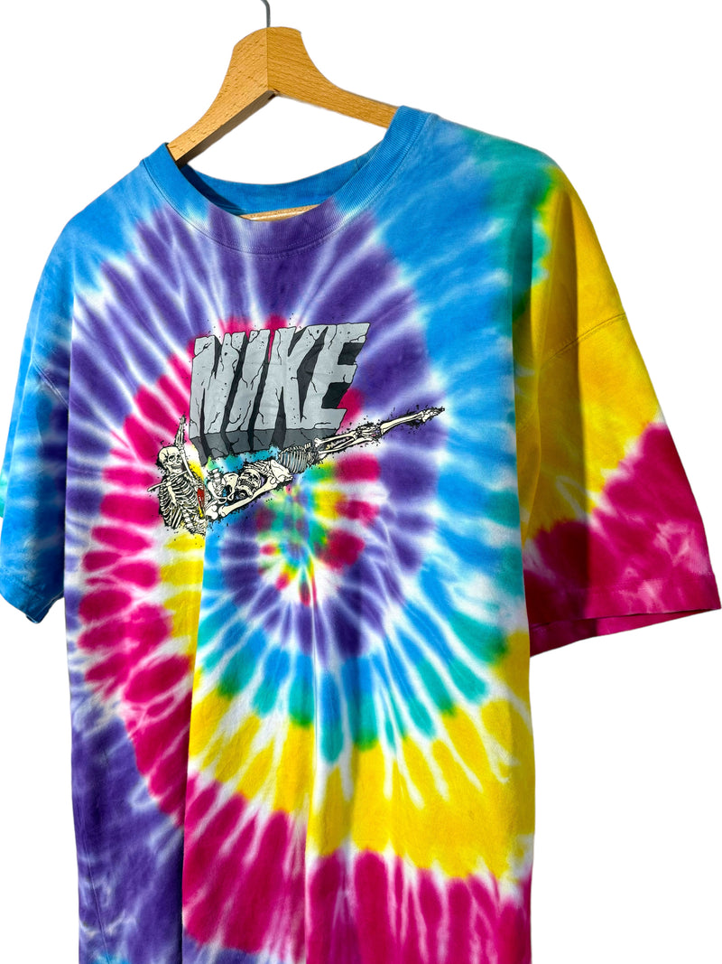 Nike t-shirt vintage tiè-dye con stampa (M)