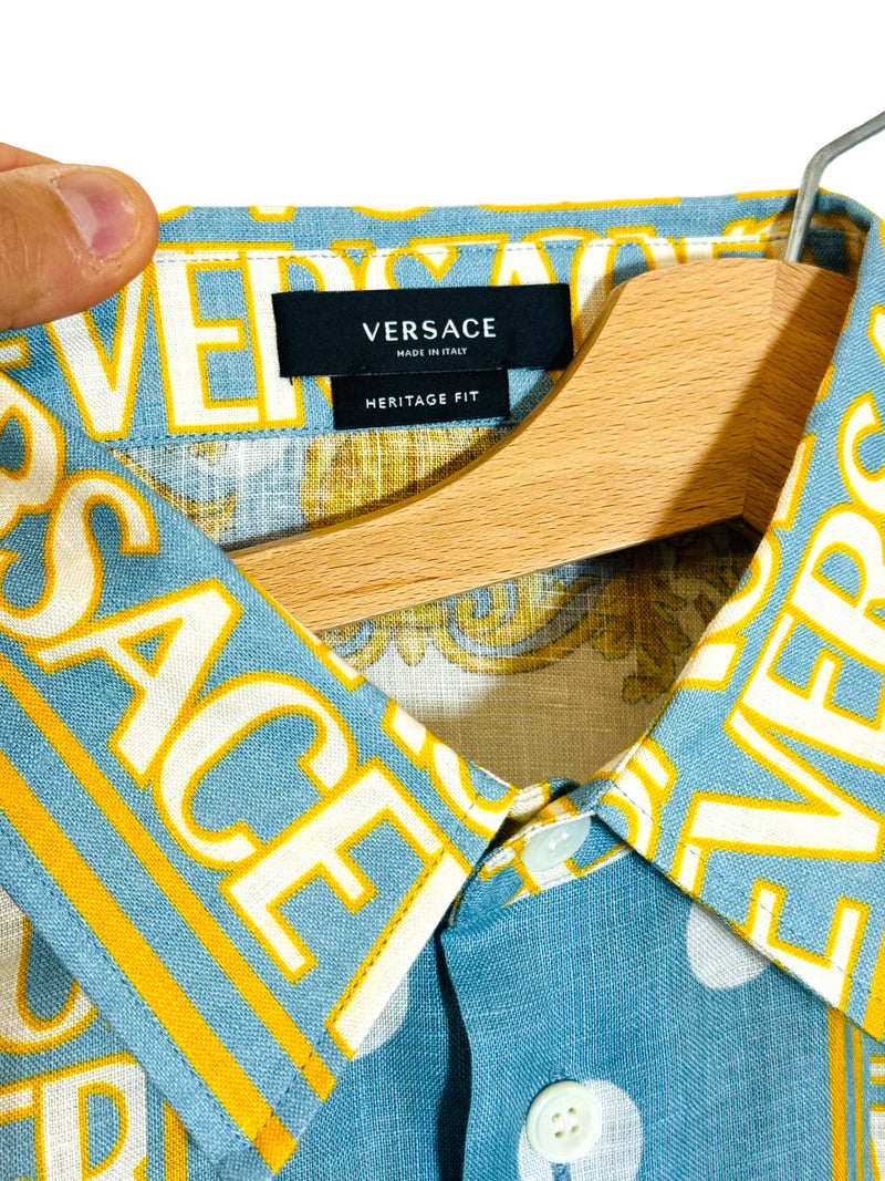 Versace camicia in lino (L)