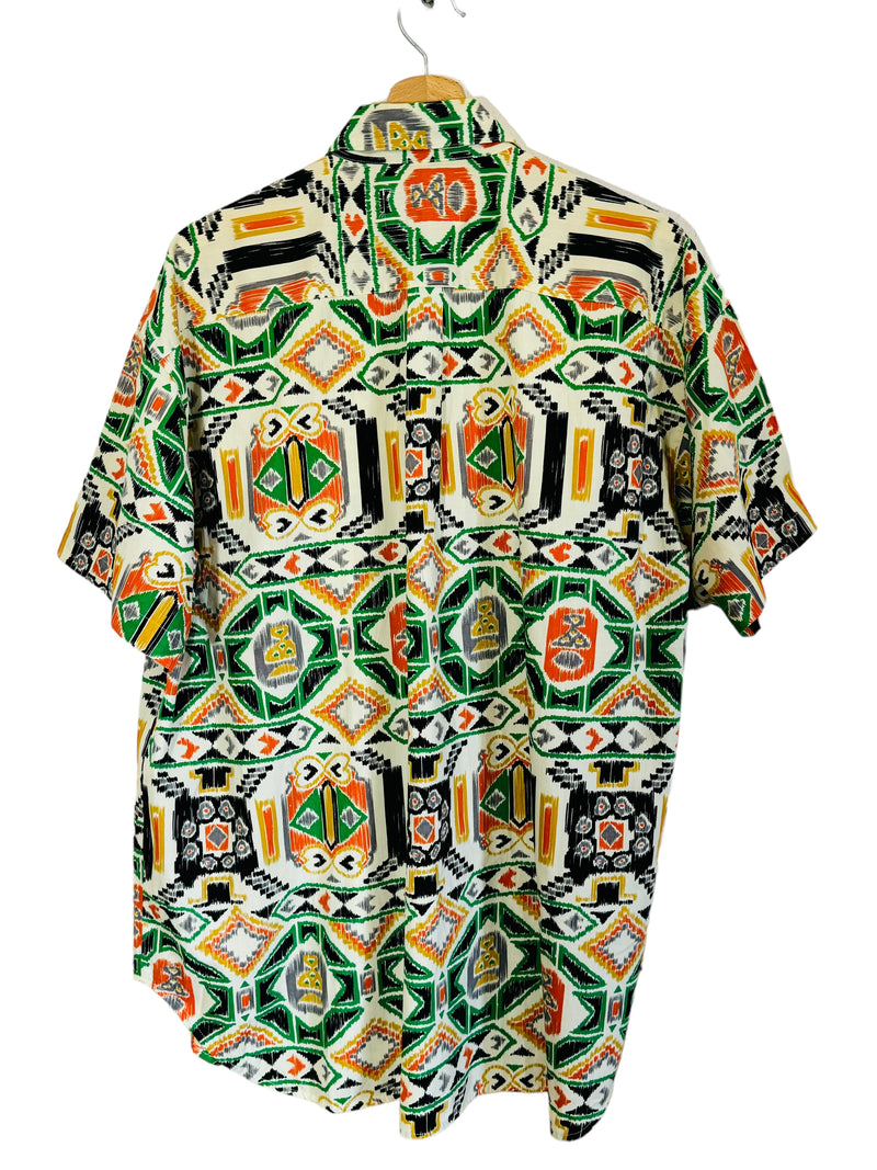 Camicia vintage con stampa azteca (XL)
