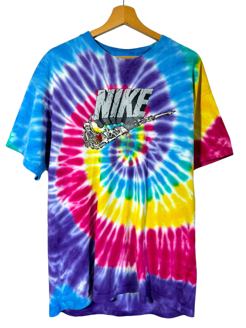 Nike t-shirt vintage tiè-dye con stampa (M)