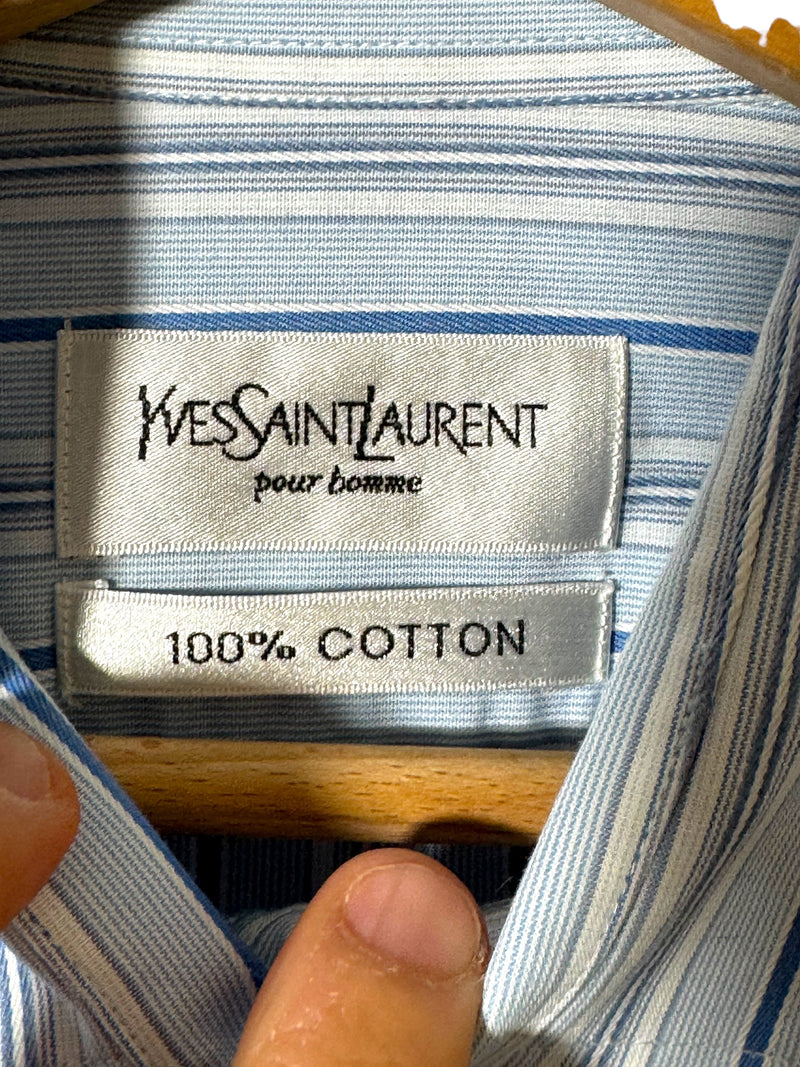 Yves Saint Laurent camicia vintage a righe