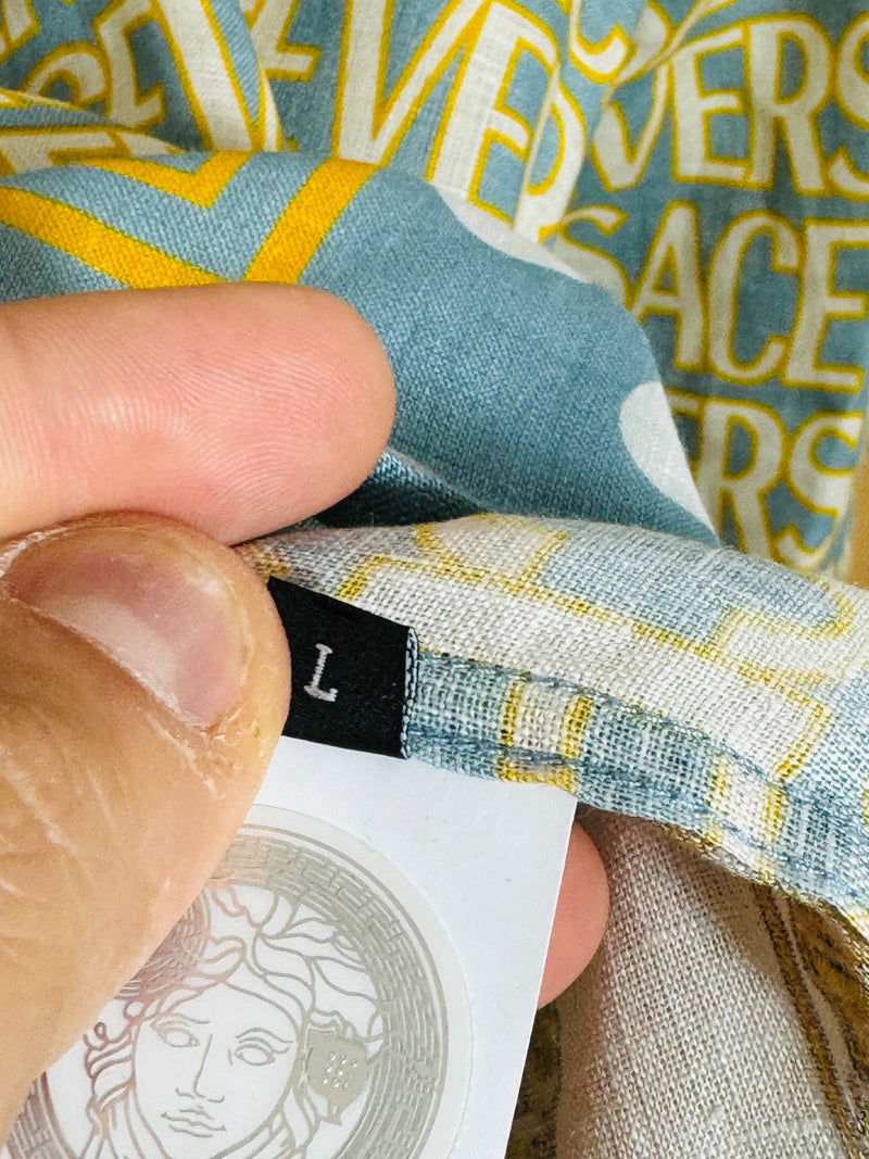 Versace camicia in lino (L)