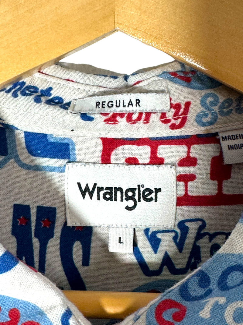Wrangler camicia vintage con stampa (L)