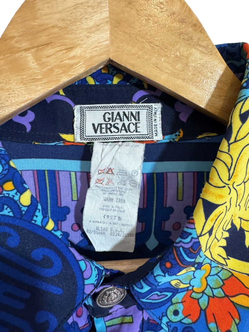 Gianni Versace camicia stampata, vintage anni 90s (XXL)