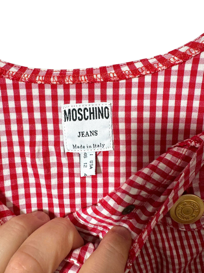 Moschino jeans vintage top con spalline (XL)