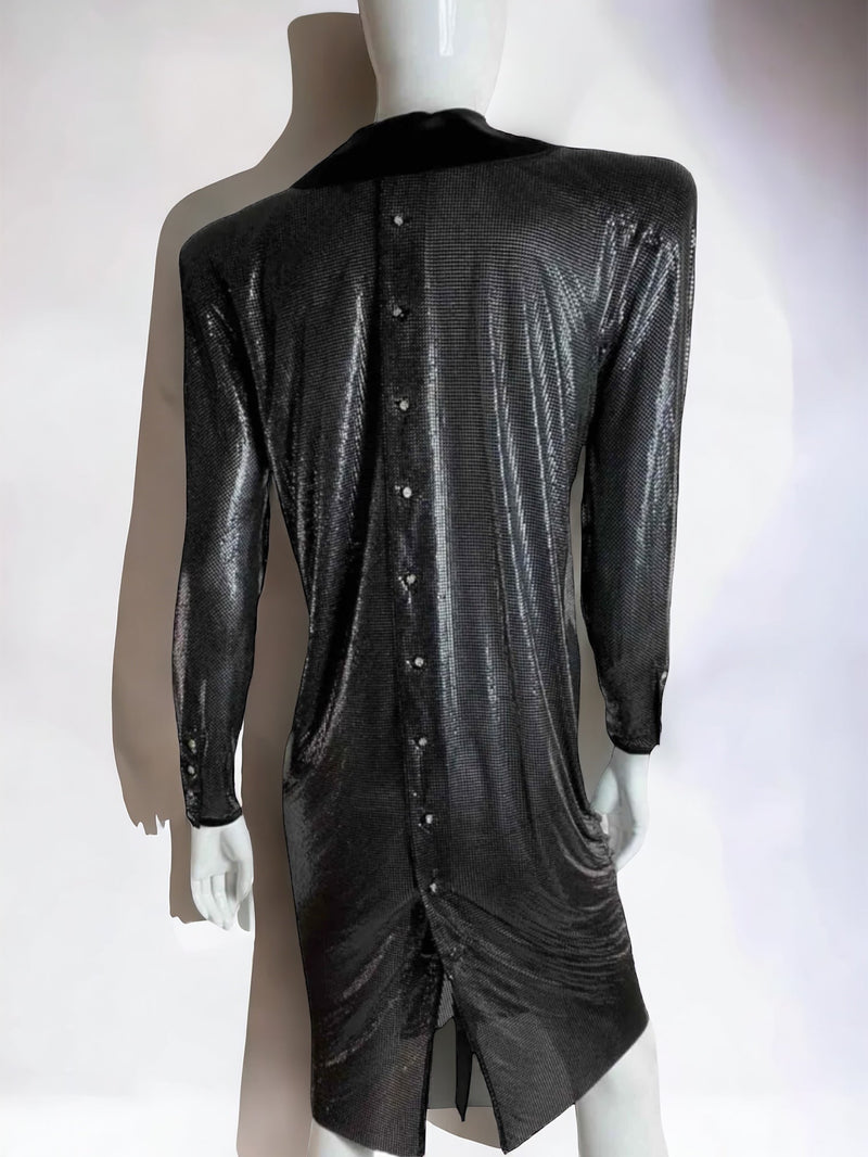 Gianni Versace abito in maglia metallica