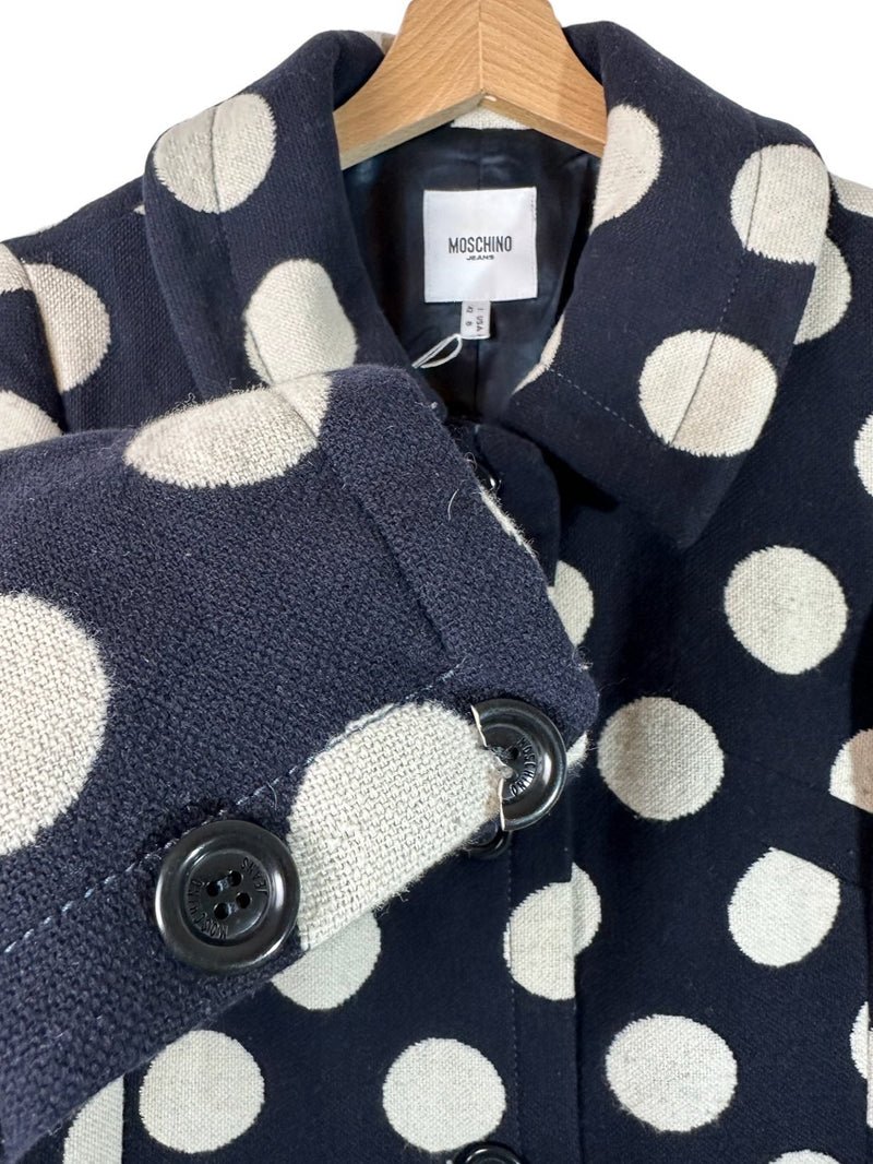 Moschino jeans cappotto a pois (M)