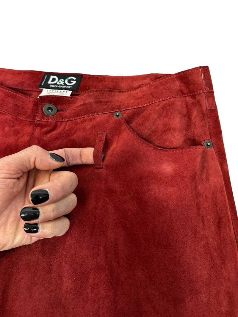 D&G pantaloni in camoscio (L)