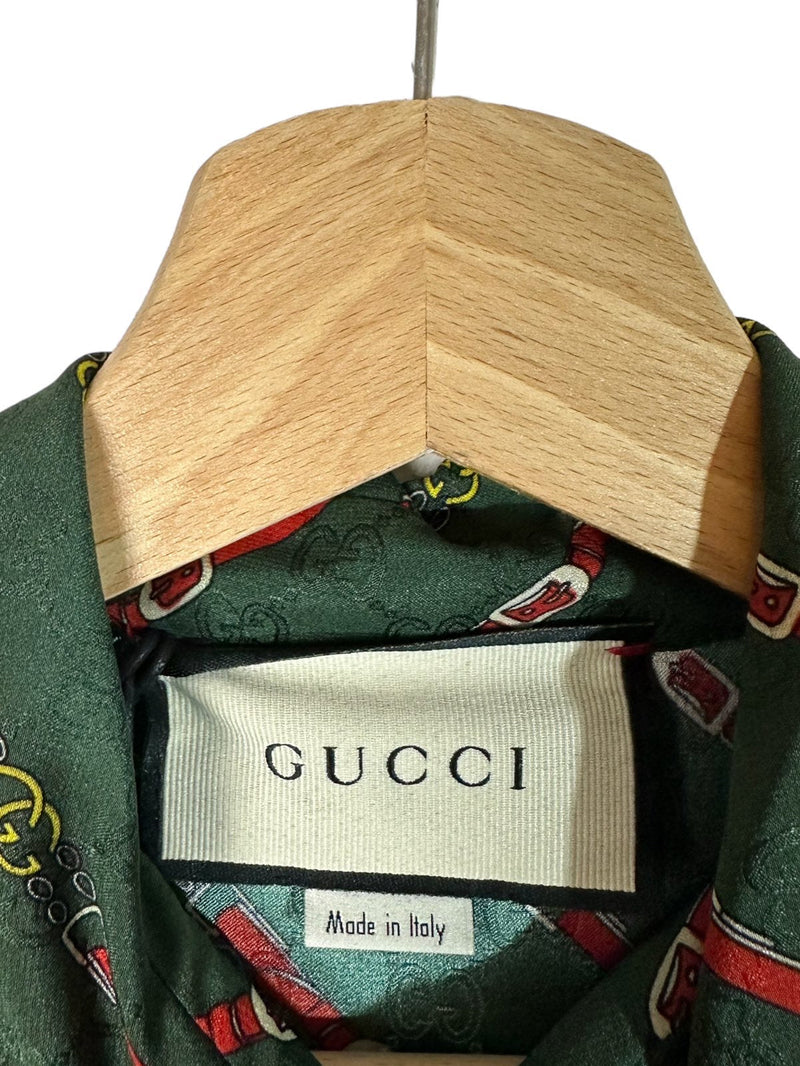 Gucci abito in seta GG (S)