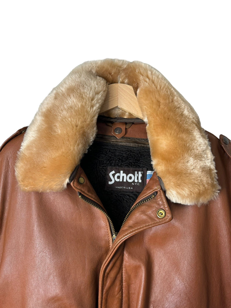 Schott giacca in pelle vintage (L)