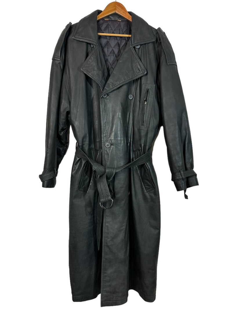 Trench vintage in pelle (XL)