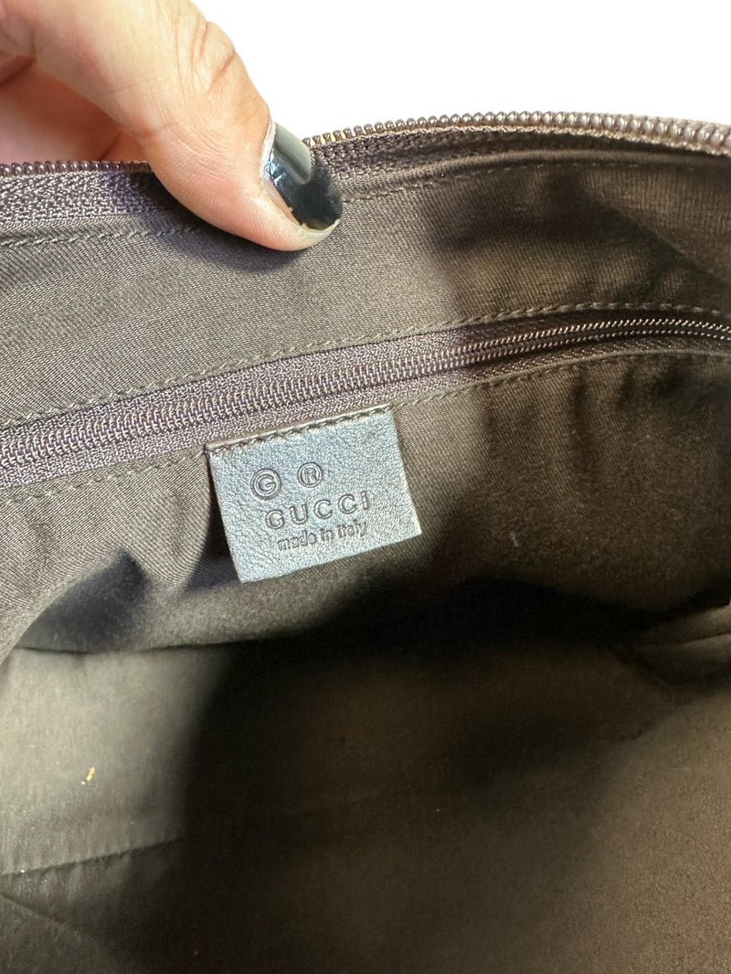 Gucci borsa vintage logo marrone