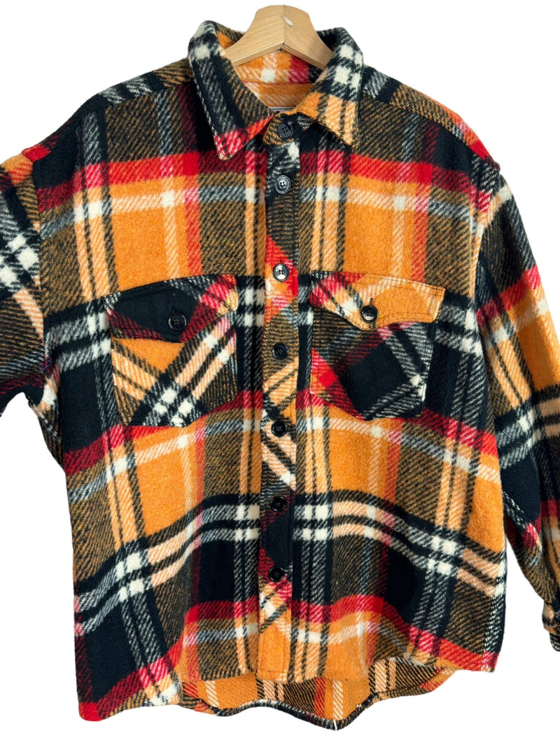 Camicia in lana a quadrettoni (XL)