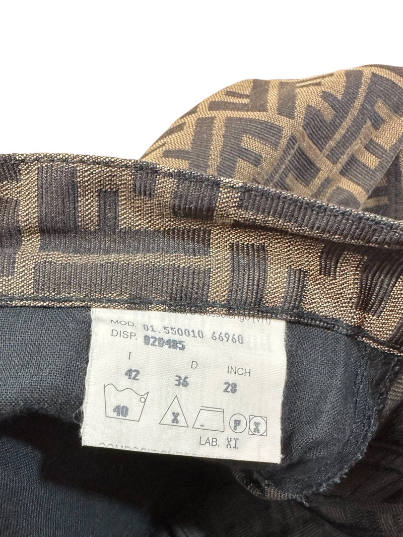 Fendi zucca pantaloni vintage monogram. (S)