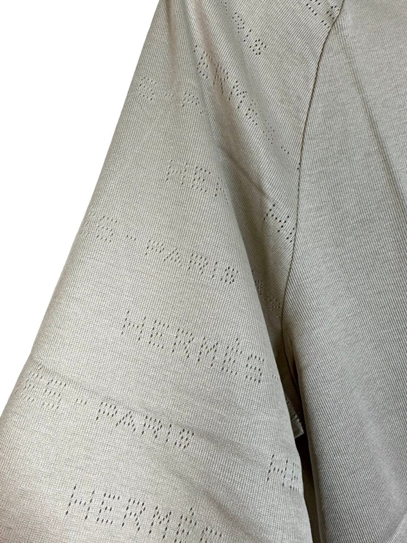 Hermès maglia con logo traforato. (L)