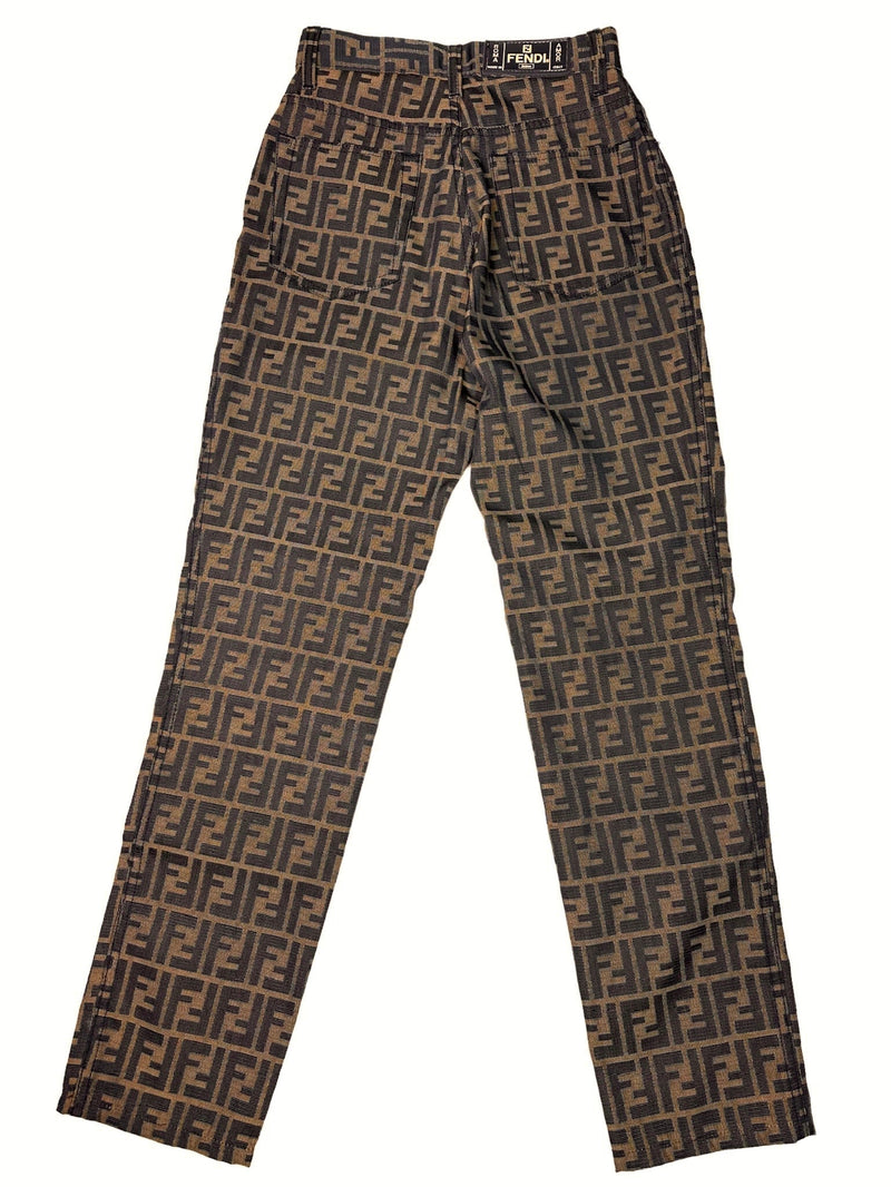 Fendi zucca pantaloni vintage monogram. (S)