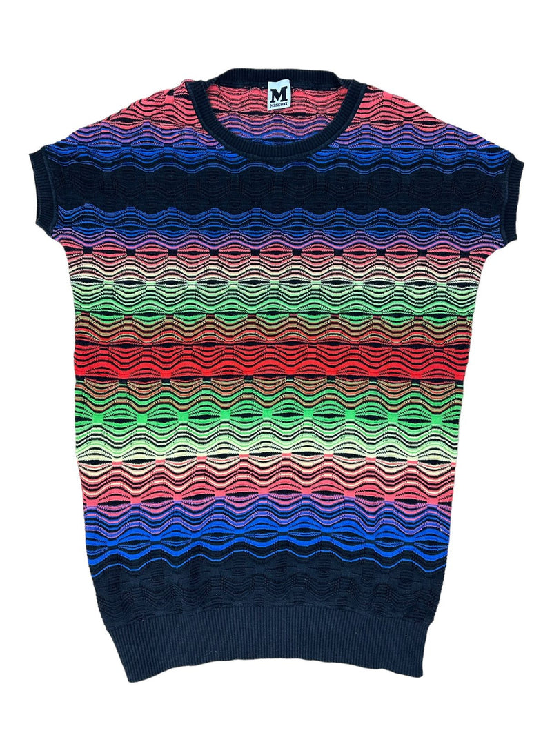 Missoni t-shirt multicolor vintage. (S)