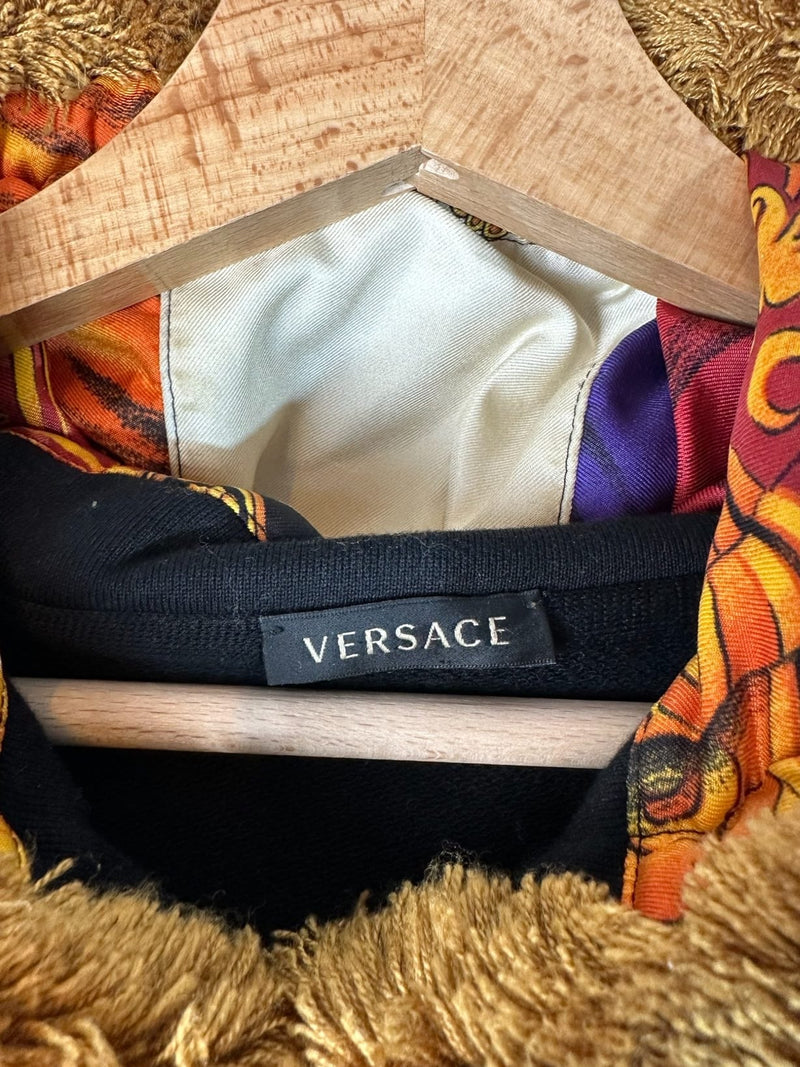 Versace felpa con inserti in seta. (M)