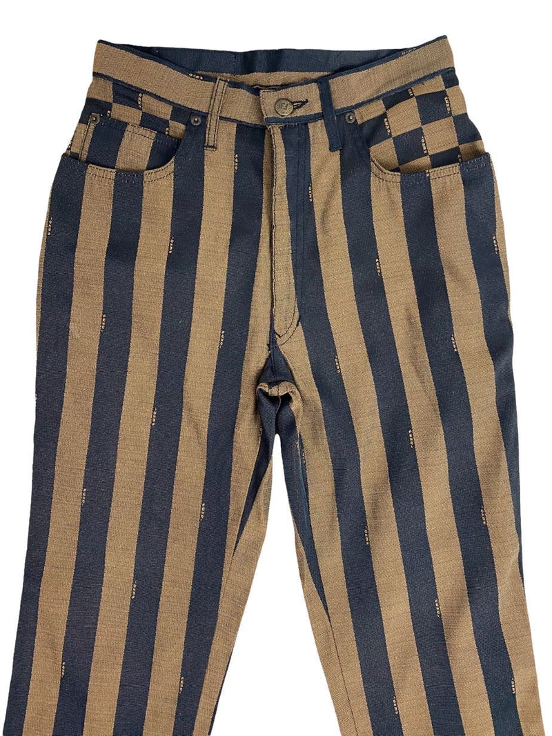 Fendi pantaloni vintage a righe. (M)