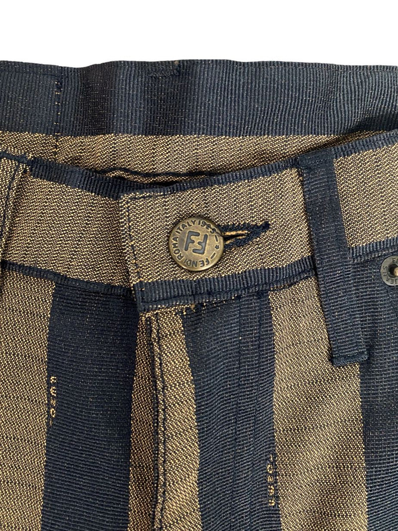 Fendi pantaloni vintage a righe. (M)