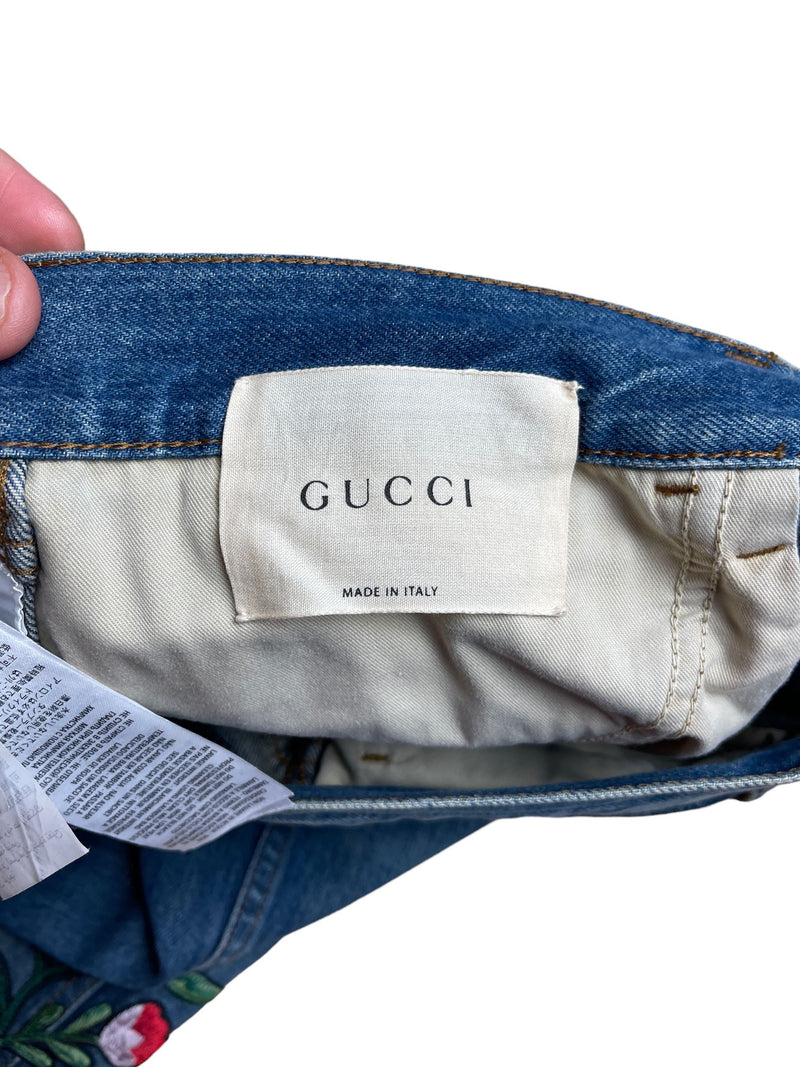 Gucci jeans con ricami